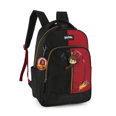 Kit Mochila de Costas + Estojo Box do Harry Potter Quadribol da Grifinória