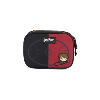 Kit Mochila de Costas + Estojo Box do Harry Potter Quadribol da Grifinória