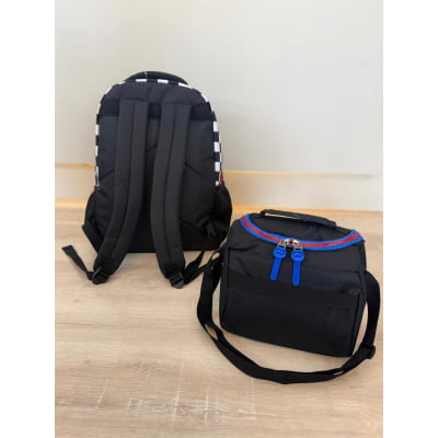 Kit Mochila De Costas + Lancheira Térmica do Sonic Preta