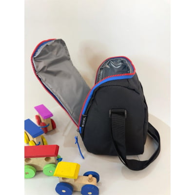 Kit Mochila De Costas + Lancheira Térmica do Sonic Preta