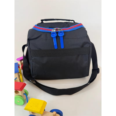 Kit Mochila De Costas + Lancheira Térmica do Sonic Preta