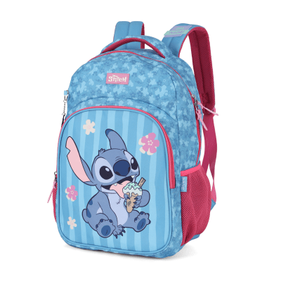 Kit Mochila De Costas + Lancheira Térmica da Lilo Stitch e Angel Pink