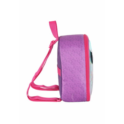 Kit Mochila de Costas Média + Lancheira Térmica Infantil Holográfica Sereia C/ Paetê