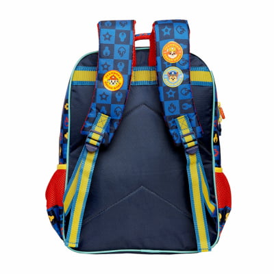 Kit Mochila de Costas Tam. 16 e Estojo Duplo Escolar da Patrulha Canina Y