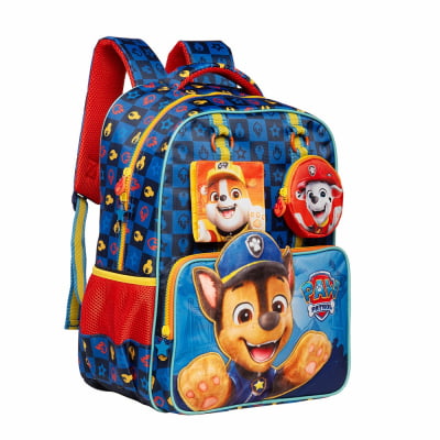 Kit Mochila de Costas Tam. 16 e Lancheira Térmica Escolar da Patrulha Canina Y