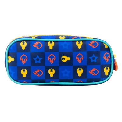 Kit Mochila de Costas Tam. 16 + Lancheira Térmica e Estojo Duplo Escolar da Patrulha Canina Y