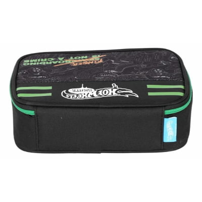 Kit Mochila De Rodinha E Costas + Lancheira Térmica + Estojo Box do Hot Wheels Skate