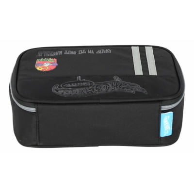 Kit Mochila De Rodinha E Costas + Lancheira Térmica + Estojo Box do Hot Wheels Skate Cinza