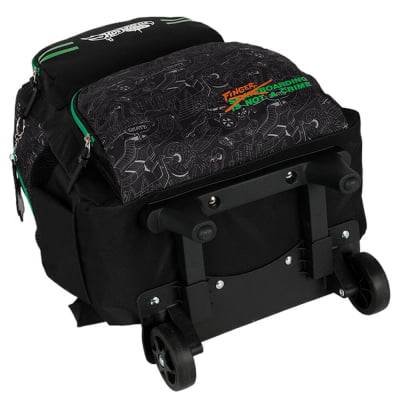 Kit Mochila De Rodinha E Costas + Lancheira Térmica + Estojo Triplo do Hot Wheels Skate