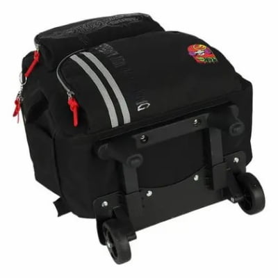 Kit Mochila De Rodinha E Costas + Lancheira Térmica + Estojo Triplo do Hot Wheels Skate Cinza