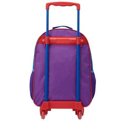 Kit Mochila de Rodinhas Escolar +Estojo duplo + Lancheira da Princesa Disney Ariel Metálica