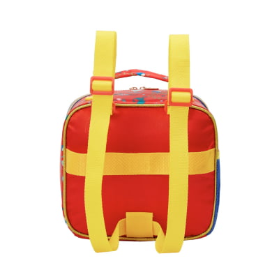 Kit Mochila de Rodinhas Escolar + Lancheira Princesa da Disney Branca de Neve