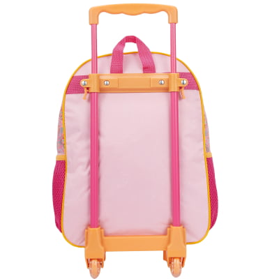 Kit Mochila de Rodinhas + Lancheira Escolar da Gatinha Marie