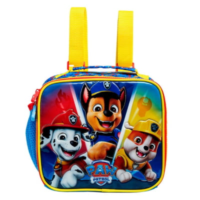 Kit Mochila de Rodinhas Tam.16 e Lancheira Térmica Escolar da Patrulha Canina S2