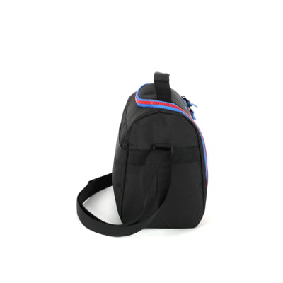 Kit Mochila Escolar Costa C/ Rodinha Tam. 16 + Lancheira Térmica do Sonic Hedgehog Juvenil Preto e Azul