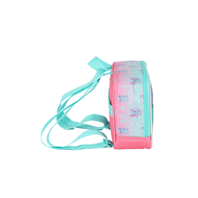 Kit Mochila Infantil C/ Rodinhas Tam. 16 + Lancheira Térmica + Estojo Simples Lilo e Stitch