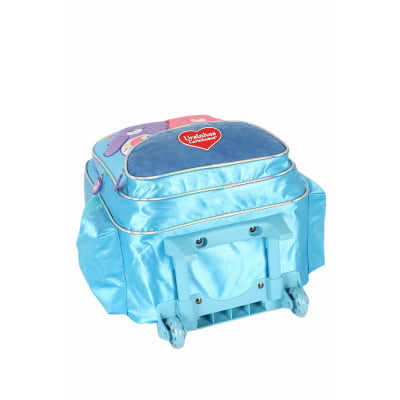 Kit Mochila Infantil Tam. 16 + Estojo Box + Lancheira Térmica Ursinhos Carinhosos Azul