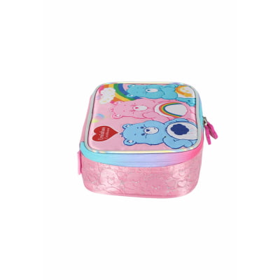 Kit  Mochila Infantil Tam. 16 + Estojo Box + Lancheira dos Ursinhos Carinhosos Rosa