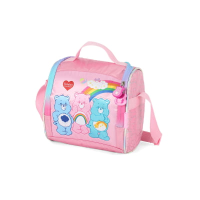 Kit  Mochila Infantil Tam. 16 + Estojo Box + Lancheira dos Ursinhos Carinhosos Rosa