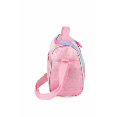 Kit  Mochila Infantil Tam. 16 + Estojo Box + Lancheira dos Ursinhos Carinhosos Rosa