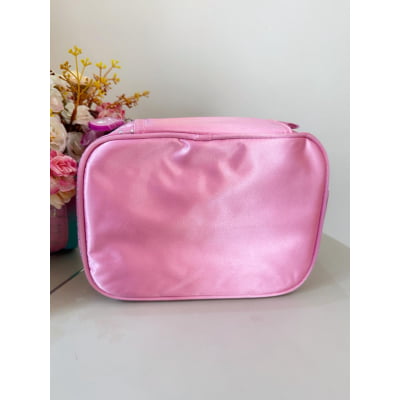 Kit  Mochila Infantil Tam.16 + Estojo Box + Lancheira dos Ursinhos Carinhosos Rosa