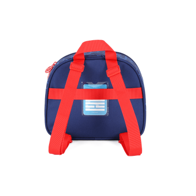 Kit Mochila Infantil Com Rodinhas + Lancheira Hotwheels Azul e Vermelha