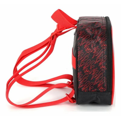 Kit Mochila Infantil Com Rodinhas + Lancheira Térmica do Hotwheels Race Preta e Vermelha