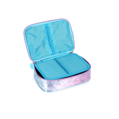 Kit Mochila Infantil Costas + Estojo Box da Lilo Stitch e Angel Azul