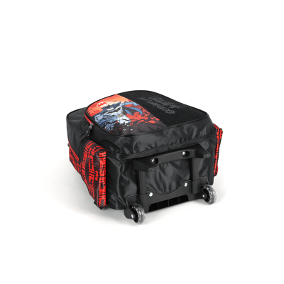 Kit Mochila Infantil Rodinhas + Estojo Batman Preta e Vermelha