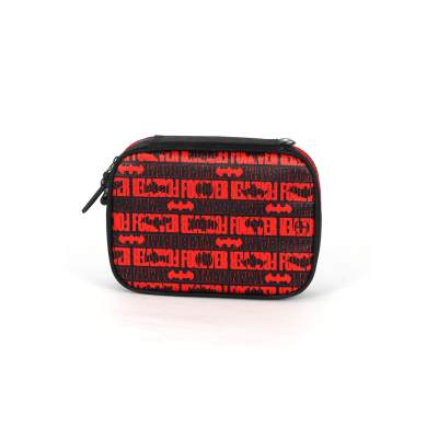 Kit Mochila Infantil Rodinhas + Estojo Batman Preta e Vermelha