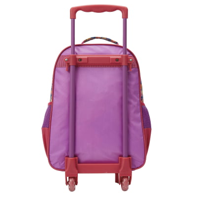 Kit Mochila Infantil Rodinhas + Estojo Duplo + Lancheira Minnie