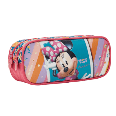 Kit Mochila Infantil Rodinhas + Estojo Duplo Minnie no Celular
