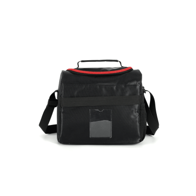 Kit Mochila Infantil Rodinhas + Estojo + Lancheira Batman Preta e Vermelha