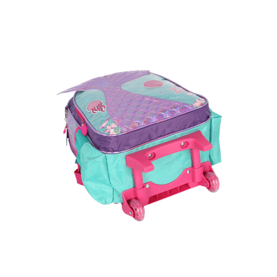 Kit Mochila Infantil Rodinhas + Estojo Roxo da Sereia Up4you