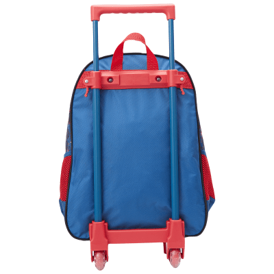 Kit Mochila Infantil Rodinhas + Lancheira Azul e Vermelha