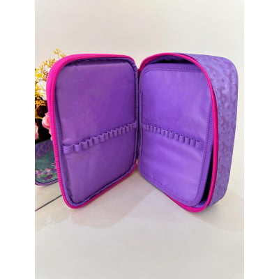 Kit Mochila Infantil Rodinhas + Lancheira Térmica + Estojo Box da Sereia C/ Paetê