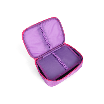 Kit Mochila Infantil Rodinhas + Lancheira + Estojo Roxo Sereia Up4you