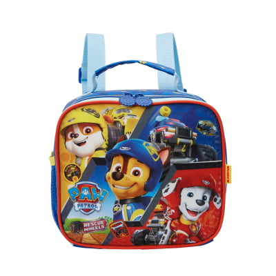 Kit Mochila Infantil Rodinhas + Lancheira Patrulha Canina SE Azul