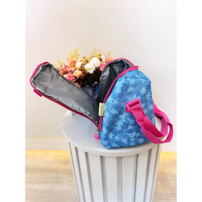 Kit Mochila + Lancheira da Lilo Stitch e Angel Pink