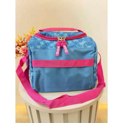 Kit Mochila + Lancheira da Lilo Stitch e Angel Pink