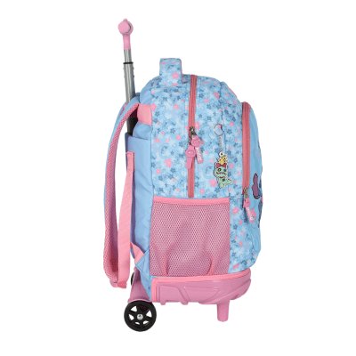 Kit Mochila + Lancheira da Lilo Stitch e Angel Rosa