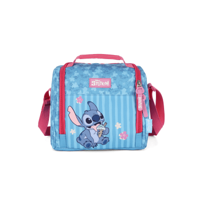 Kit Mochila + Lancheira + Estojo da Lilo Stitch e Angel Pink