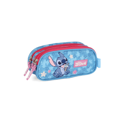 Kit Mochila + Lancheira + Estojo da Lilo Stitch e Angel Pink