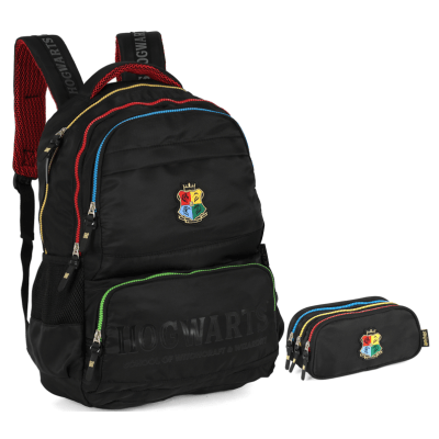 Kit Mochila para Notebook + Estojo Triplo do Harry Potter Hogwarts Kit Mochila para Notebook + Estojo Triplo do Harry Potter Hogwarts