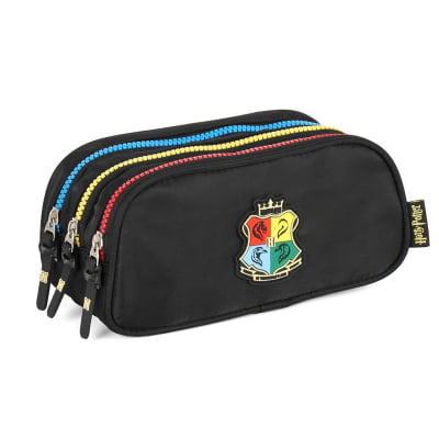 Kit Mochila para Notebook + Lancheira Térmica + Estojo Triplo do Harry Potter Hogwarts
