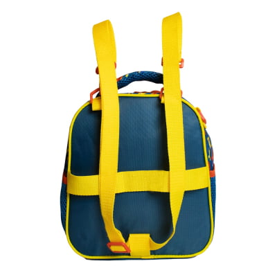 Kit Mochila Rodinhas Escolar + Lancheira da Patrulha Canina Relevo