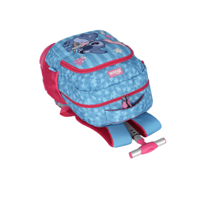 Kit Mochila Rodinhas + Estojo Box da Lilo Stitch e Angel Pink