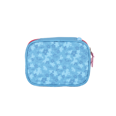 Kit Mochila Rodinhas + Estojo Box + Lancheira da Lilo Stitch e Angel Pink