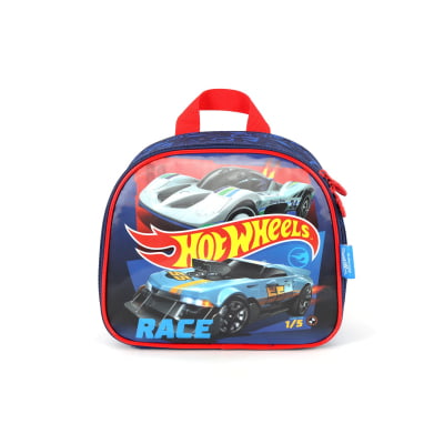 Kit Mochila De Rodinha E Costas + Lancheira Térmica + Estojo Box do Hot Wheels Race For Speed