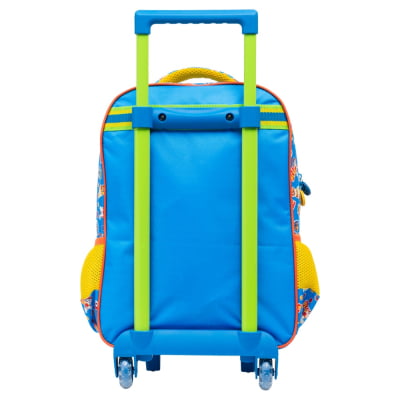 Mochila de Rodinhas Escolar S1 Tam.16 + Estojo Duplo da Patrulha Canina